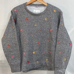 Lou & Grey for Loft Fleece Emoji Sweater S